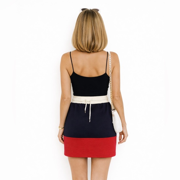 🆕Drawstring waist USA casual weekend skirt flag - Picture 3 of 7